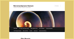Desktop Screenshot of nervenarztpraxis-hansen.de